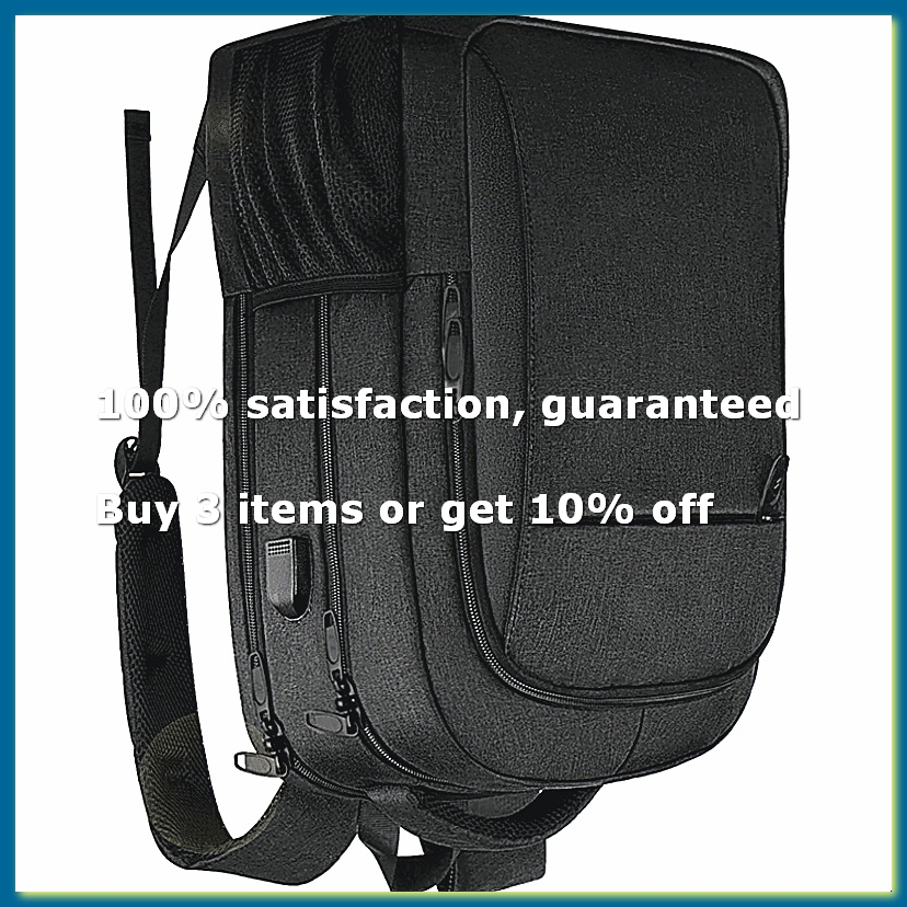 Laptop Bag Waterproof - 大型トラベルラップトップバックパック、ビジネス盗難防止スリム頑丈18インチラップトップ防水バッグ、USB充電ポート付き-A26I