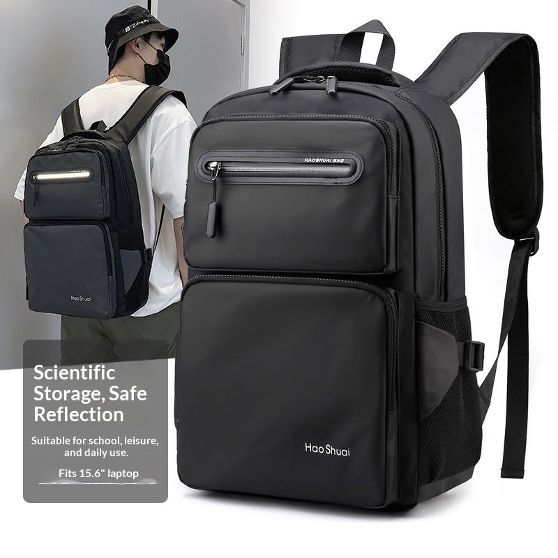 Laptop Bag Waterproof - 大容量アウトドアトラベルバッグ男性バックパックコンピュータバッグラップトップバックパックブックバッグ防水デイパックナップザック旅行リュックサック
