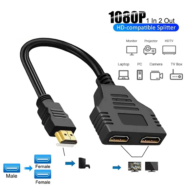 Xbox Laptop Accessories - 1080P 1 入力 2 出力 HDMI