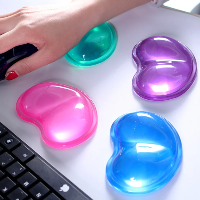 Wrist Rest Gel - 手首,ハート型,人間工学に基づいた,クールな,デスクトップ用のシリコンジェルハンドレスト