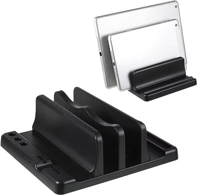 Laptop Accessories Productivity - オフィス ABS ラップトップスタンド 垂直に置くとデスクスペースを節約 コンピューターアクセサリーを簡単に置くことができます 幅を伸ばすことができ、オフィスデスクに収納できます
