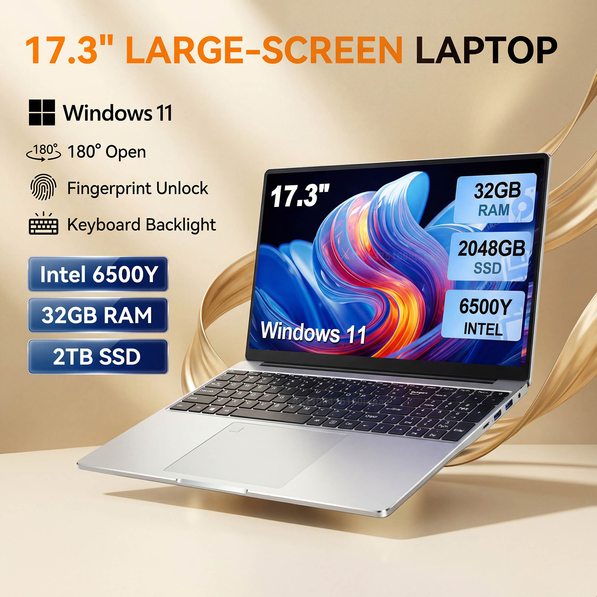Laptop Extra Accessories - HOT 17.3インチ大画面ノートパソコン Intel 6500Y 32GB 1TB/2TB