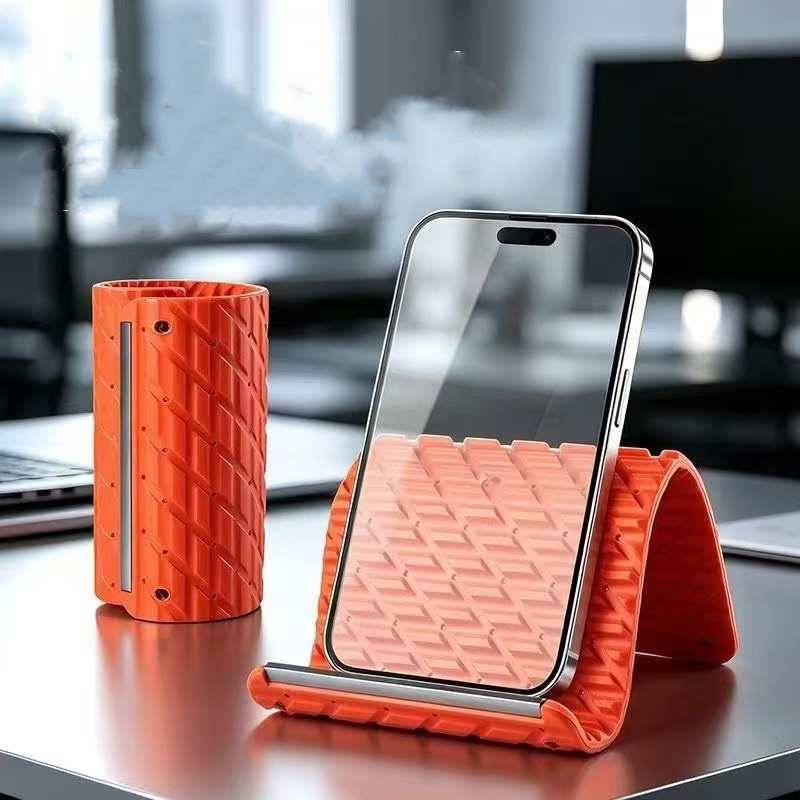 Laptop Accessories Productivity - 怠惰な携帯電話スタンド シリコン製デスクトップタブレット/ノートパソコンホルダー クリエイティブで柔軟な折りたたみ式変形スタンド 旅行用アクセサリー
