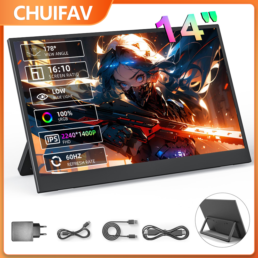 Xbox Laptop Accessories - CHUIFAV 2560*1600 15.6インチ 2.5K ポータブルモニター ノートパソコン、PC、Nintendo