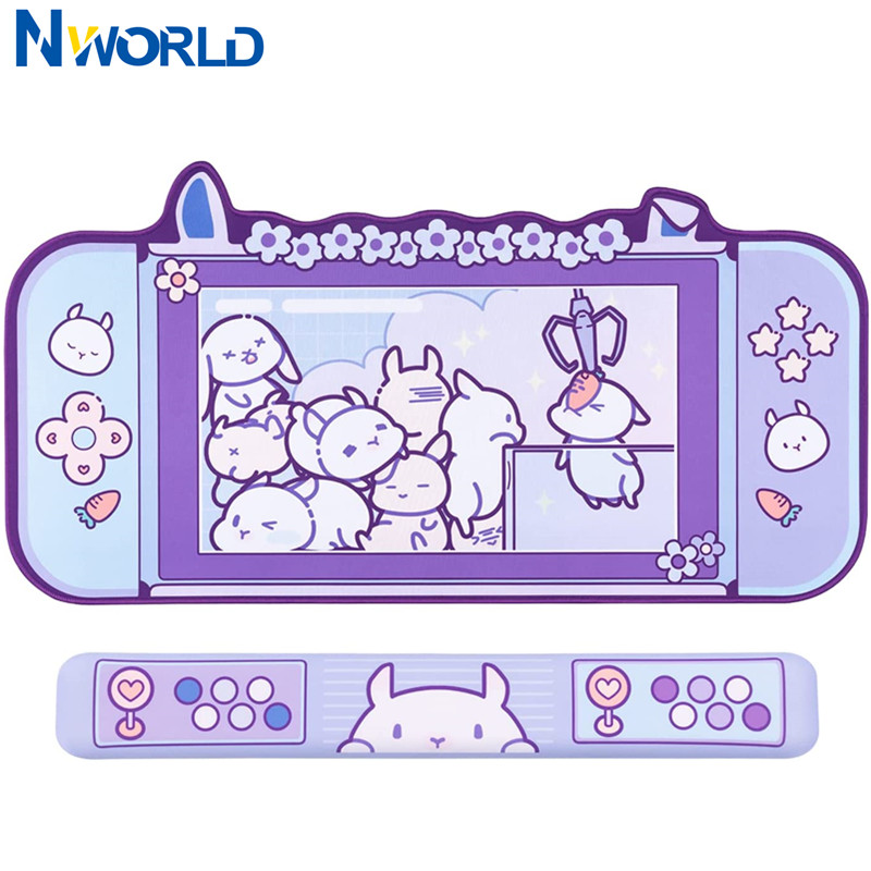 Laptop Accessories Pink - 大型Kawaii-ゲーム用マウスパッド,かわいいピンク,紫,砂,滑り止め,デスクトップおよびラップトップ用アクセサリー