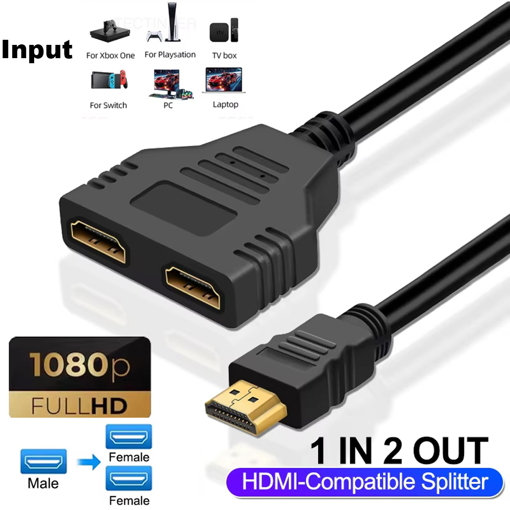 Xbox Laptop Accessories - 1080P 1 イン 2 アウト HDMI