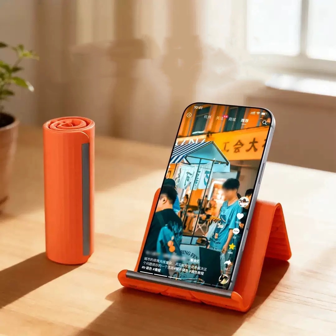 Laptop Accessories Productivity - 怠惰な携帯電話スタンド シリコン製デスクトップタブレット/ノートパソコンホルダー クリエイティブで柔軟な折りたたみ式変形スタンド 旅行用アクセサリー