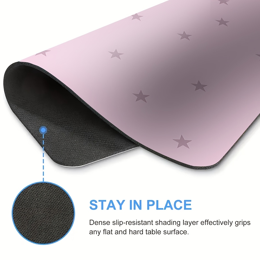 ピンクスター マウスパッド 滑り止め かわいいデスクマット  - Laptop Accessories Pink のレビューと価格