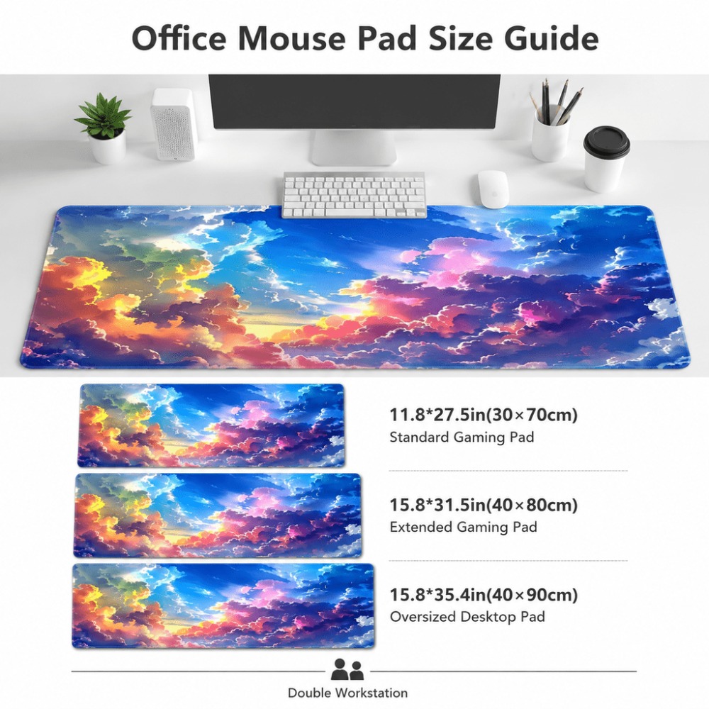 カラフルな夕焼け雲のスカイプリント。オフィスのキーボードやマ - Laptop Accessories Officeworks のレビューと価格