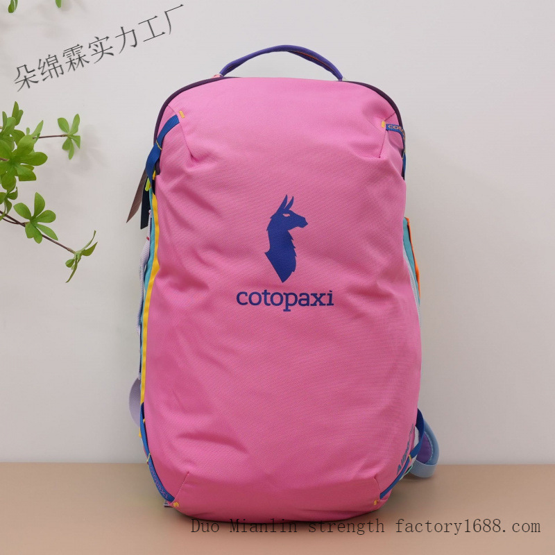 防水カラーブロックバックパック男性女性大容量旅行バッグアウト - Laptop Original Accessories のレビューと価格