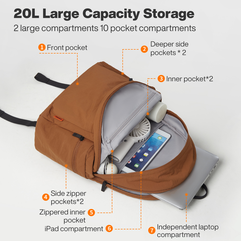 Mixi アウトドア軽量バックパック カジュアル キャリーオ - Laptop Bag Waterproof のレビューと価格