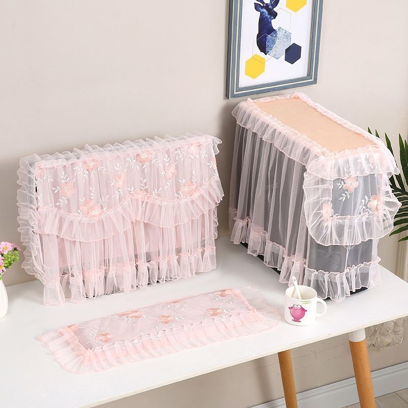 生地レースデザインヨーロッパスタイルコンピュータデスクトップ - Laptop Accessories Pink のレビューと価格