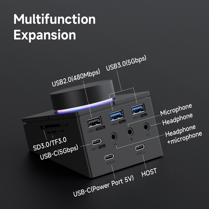 ハギビスノブ USB C ハブ ショートカットボタン付き T - Mac Laptop Accessories のレビューと価格