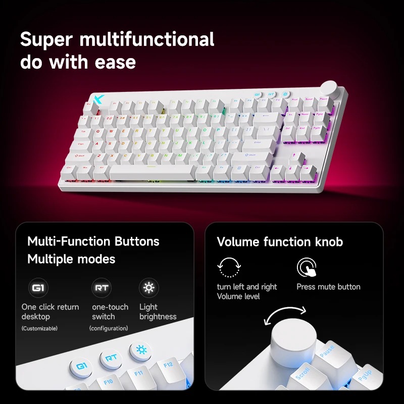 Mchose Mix87 磁気スイッチキーボード 有線ゲーミ - Laptop Accessories Productivity のレビューと価格
