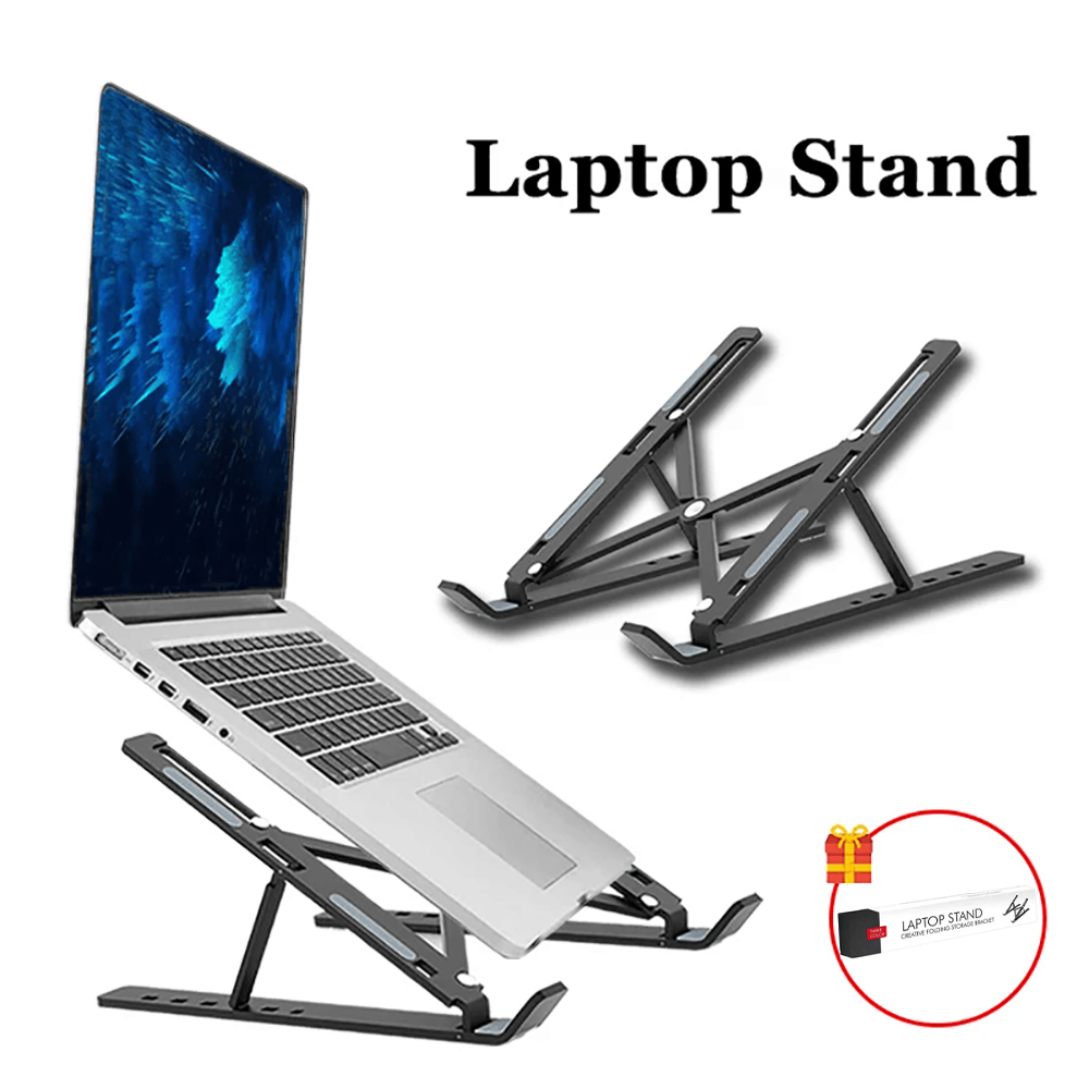 ラップトップスタンドポータブル折りたたみ式ノートブックブラケ - Mac Laptop Accessories のレビューと価格