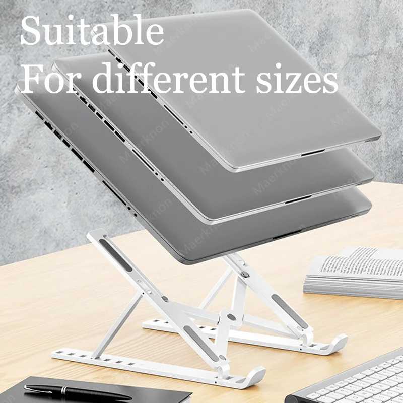 ラップトップスタンドポータブル折りたたみ式ノートブックブラケ - Mac Laptop Accessories のレビューと価格