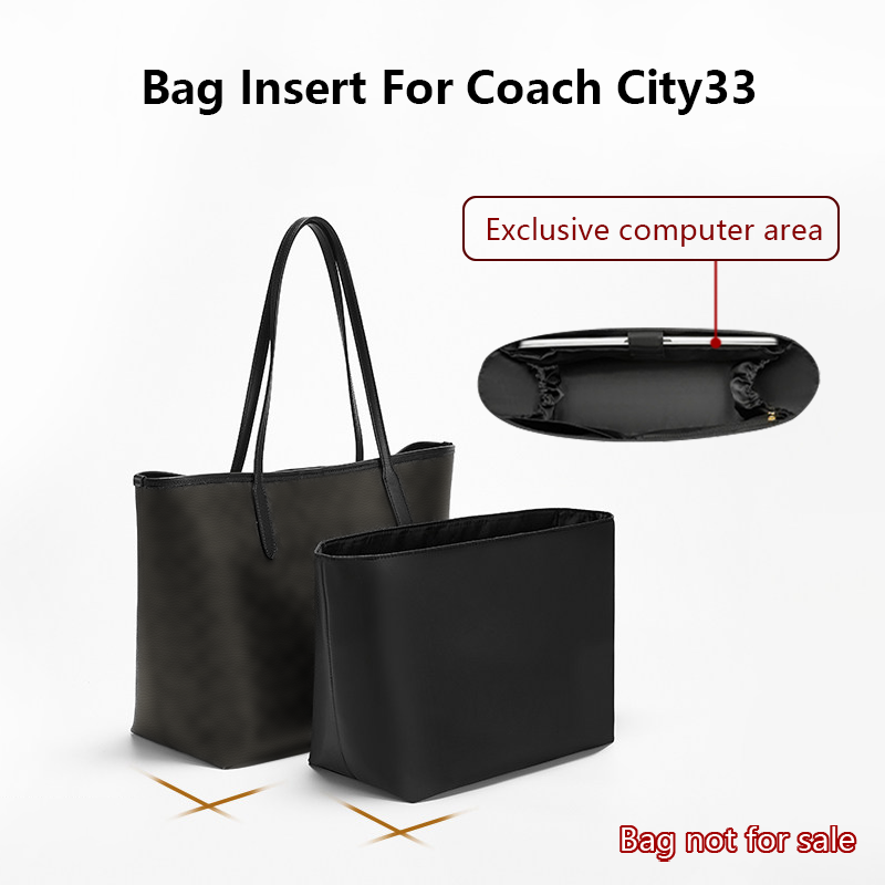 コーチシティ33トートバッグ用ナイロンバッグインサート 防水 - Laptop Accessories Productivity のレビューと価格