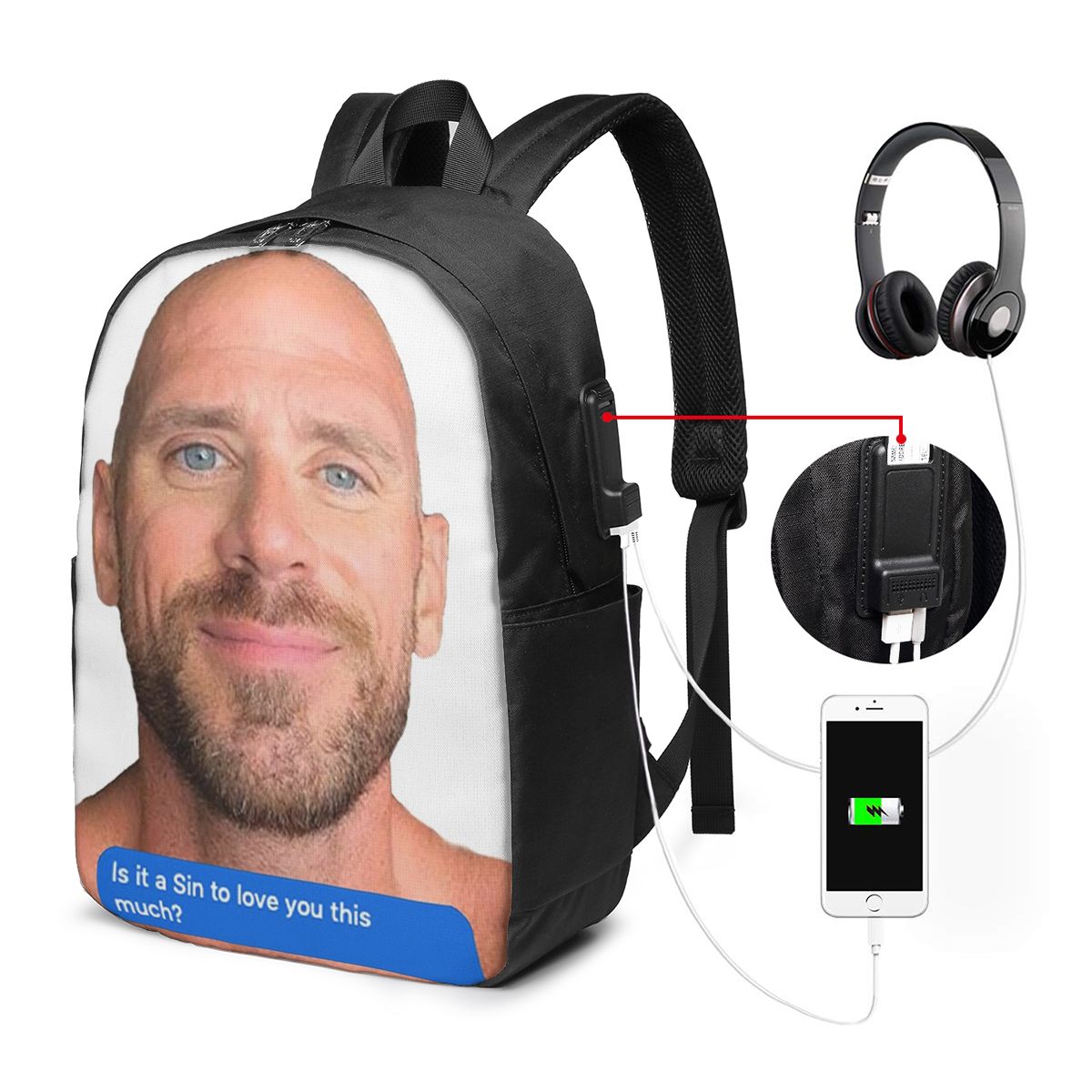 Johnny Sins Flirty Text Bubble - Laptop Original Accessories のレビューと価格