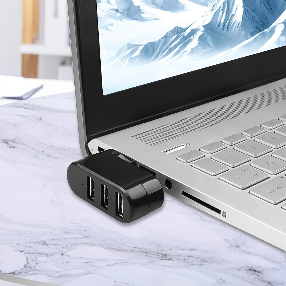 USB 2.0 ハブ 3 ポート 180 °   回転可能な - Mac Laptop Accessories のレビューと価格