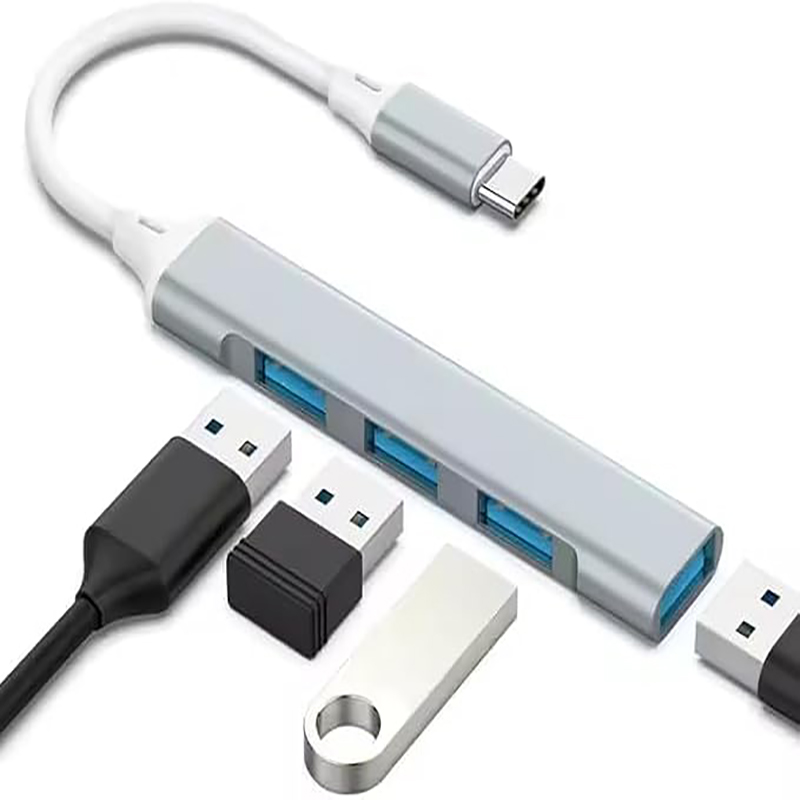 4ポートマルチスプリッターType CハブUSBアダプターO - Mac Laptop Accessories のレビューと価格