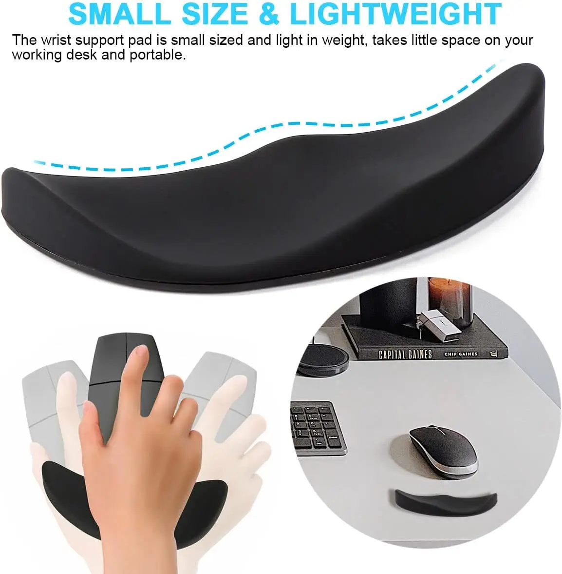 人間工学に基づいた滑りやすいパームレスト マウスの動きに合わ - Wrist Rest Gel のレビューと価格
