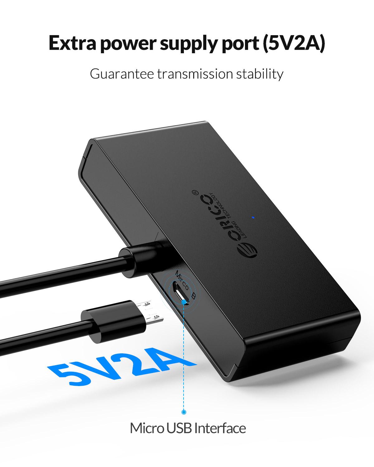 ORICO ハブ USB 4 ポートマルチ USB 3.0  - Mac Laptop Accessories のレビューと価格