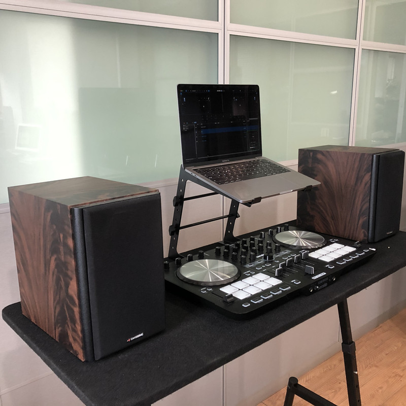 プロフェッショナルdjミキサープレーヤーブラケットラップトッ - Laptop Ergonomic Accessories のレビューと価格