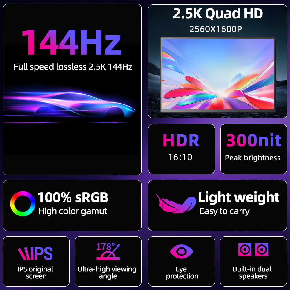 CHUIFAV 2560*1600 15.6インチ 2.5K - Xbox Laptop Accessories のレビューと価格