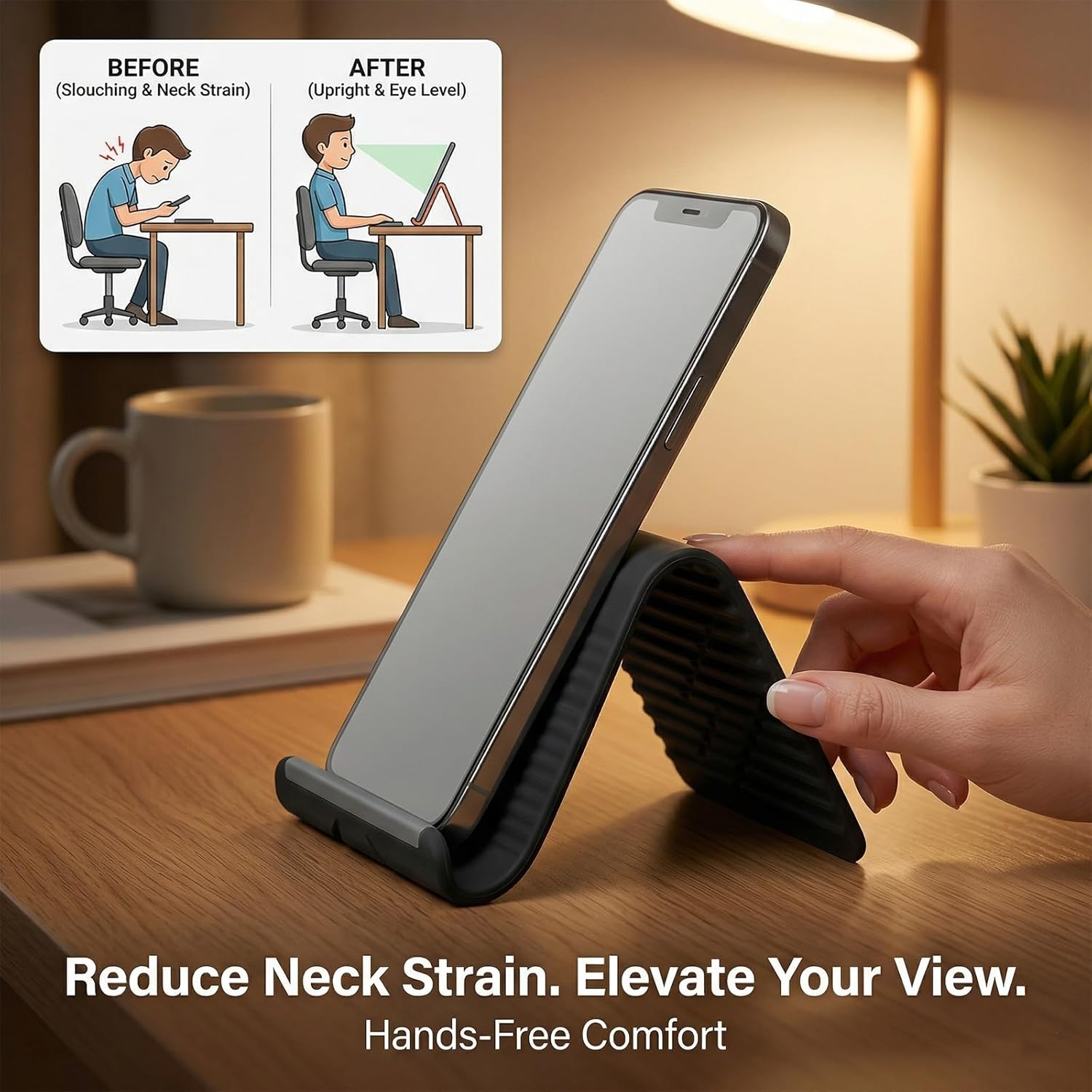 柔軟で折りたたみ可能なシリコン製スマホホルダー、ポータブルで - Laptop Extra Accessories のレビューと価格