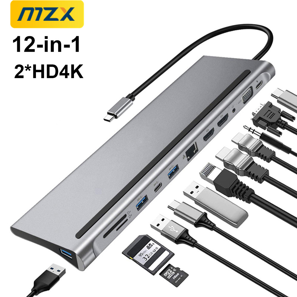 MZX USBマルチハブドッキングステーション タイプCマル - Mac Laptop Accessories のレビューと価格