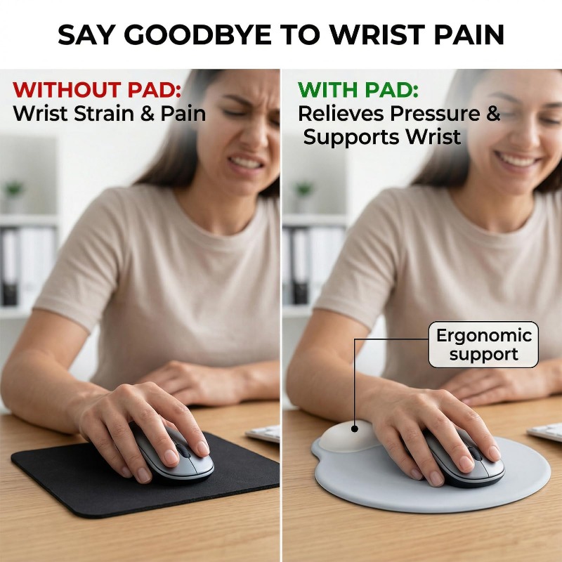 シリコンマウスパッド シリコンリストレストマウスパッド -  - Wrist Rest Gel のレビューと価格