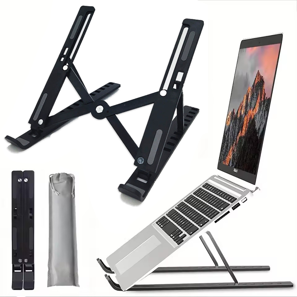 折りたたみラップトップスタンド調節可能なポータブル折りたたみ - Mac Laptop Accessories のレビューと価格
