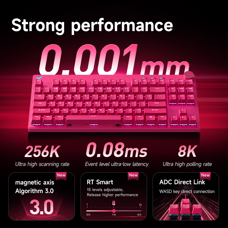 MCHOSE MIX87 有線ゲーミングキーボード 磁気スイ - Laptop Accessories Productivity のレビューと価格