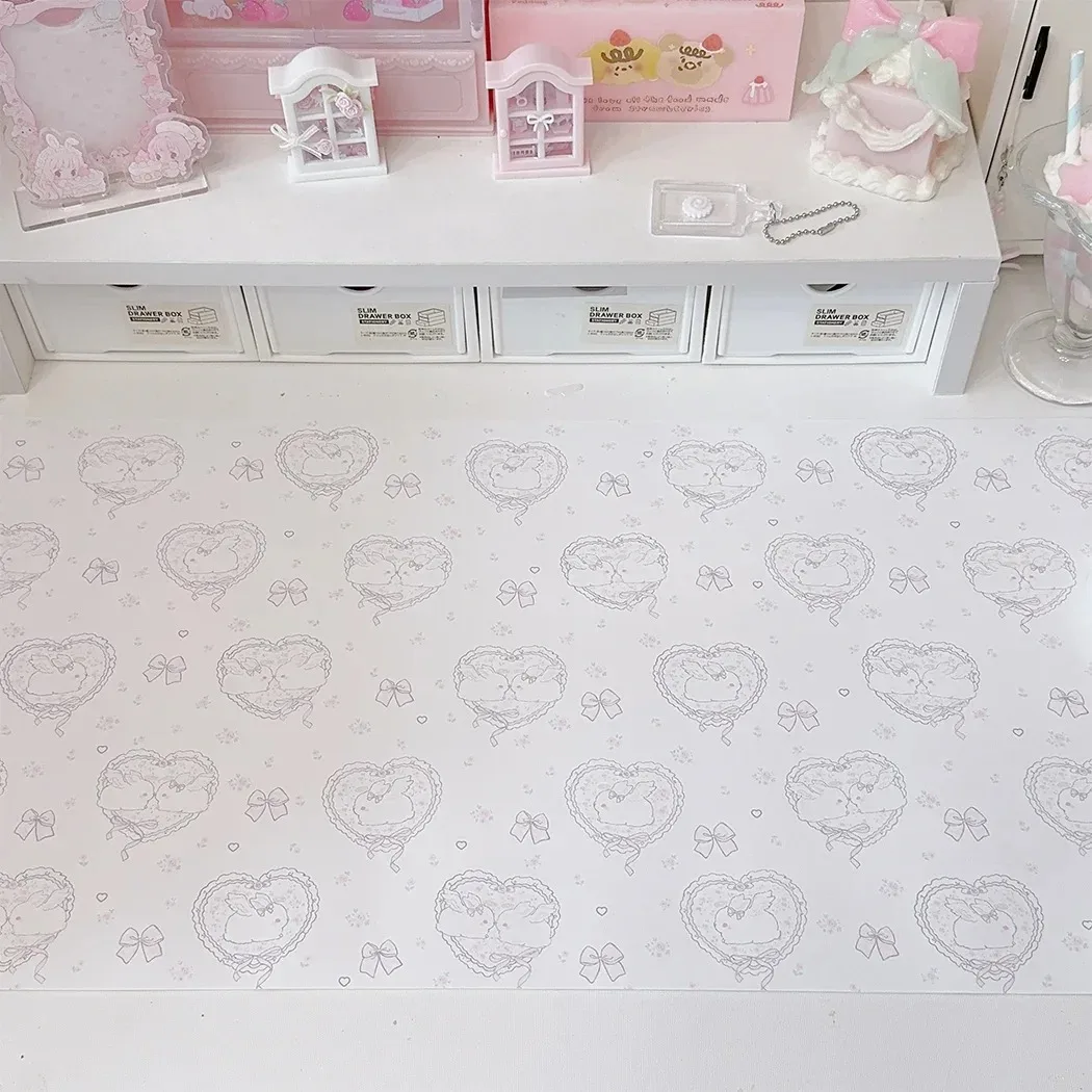 かわいいピンクのウサギの女の子ハートレザーデスクパッドマウス - Laptop Accessories Pink のレビューと価格