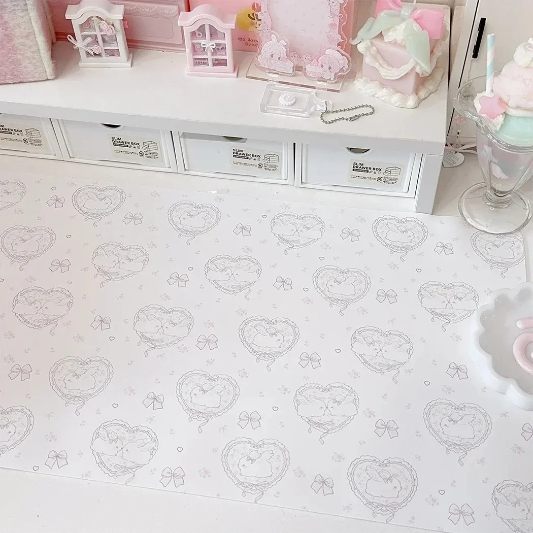 かわいいピンクのウサギの女の子ハートレザーデスクパッドマウス - Laptop Accessories Pink のレビューと価格