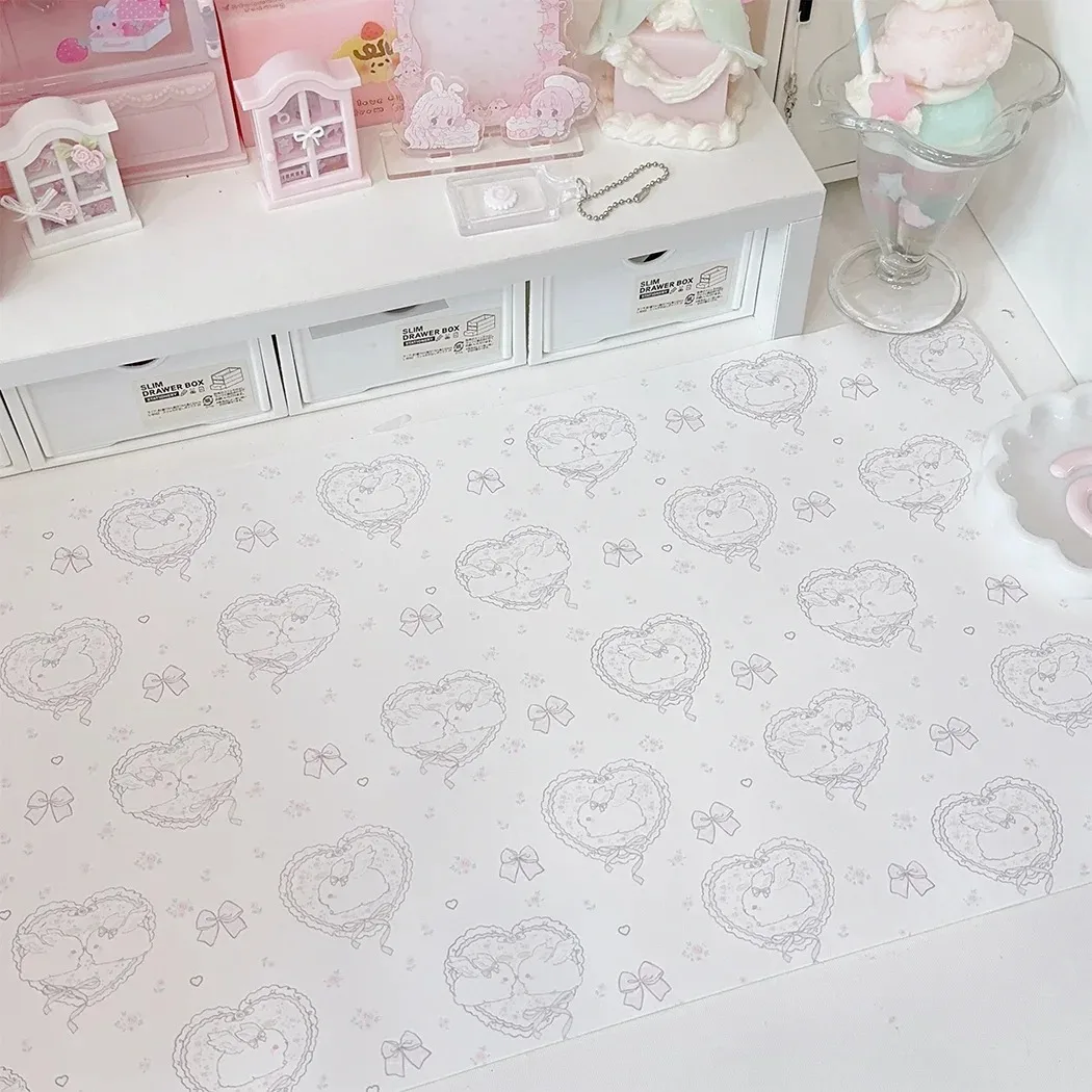 かわいいピンクのウサギの女の子ハートレザーデスクパッドマウス - Laptop Accessories Pink のレビューと価格
