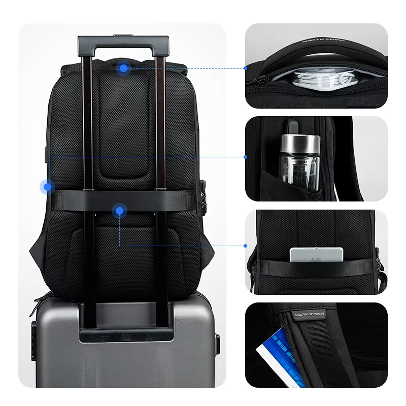 マーク・ライデン メンズ バックパック ビジネス 多機能 盗 - Laptop Bag Waterproof のレビューと価格