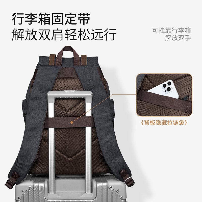 MOYYI 27L 大型フラップバックパック男性用巾着マルチ - Laptop Bag Waterproof のレビューと価格