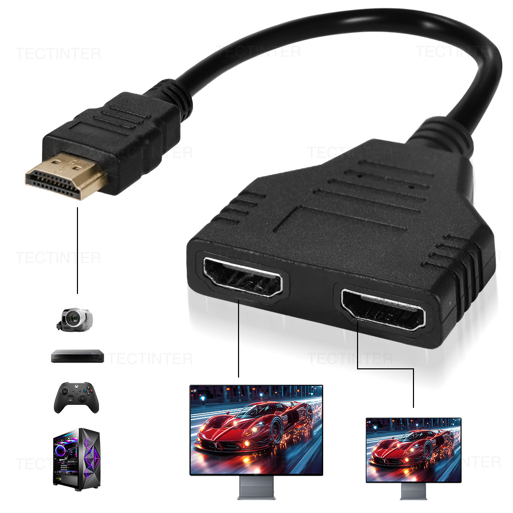 1080P 1 イン 2 アウト HDMI 互換スプリッター - Xbox Laptop Accessories のレビューと価格