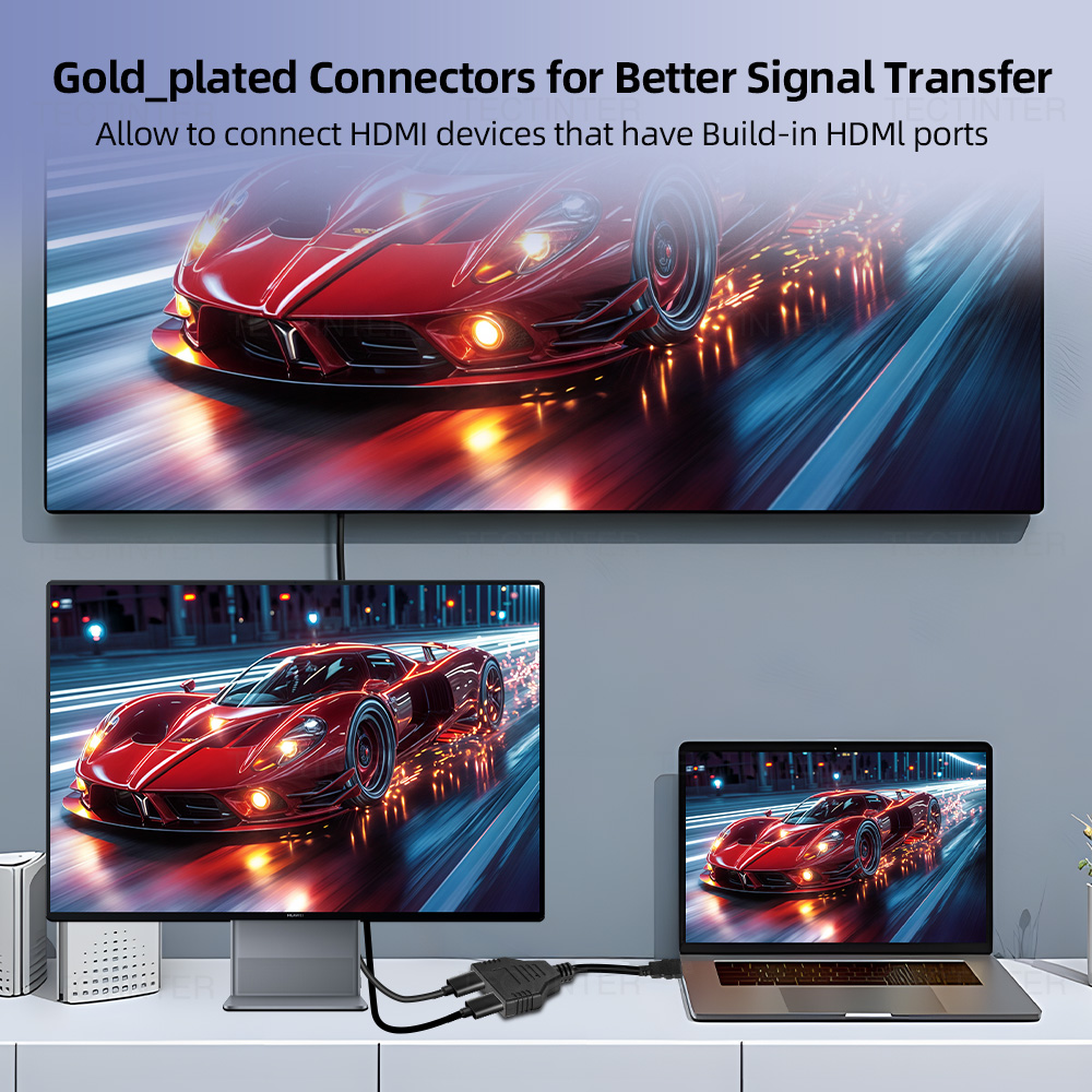 1080P 1 イン 2 アウト HDMI 互換スプリッター - Xbox Laptop Accessories のレビューと価格