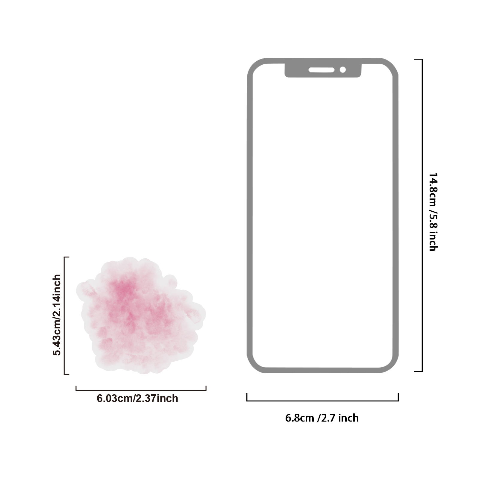 Etori Life ハートビート ピンク 水彩画 デザート - Laptop Accessories Pink のレビューと価格