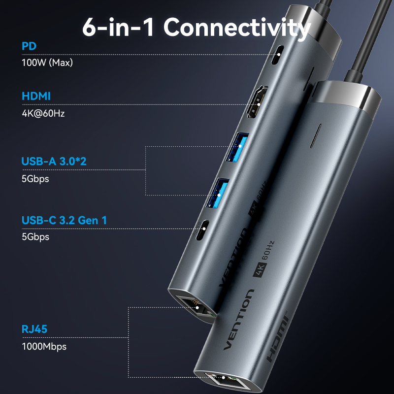 VENTION-USB Type C to HDMIアダプタ - Mac Laptop Accessories のレビューと価格