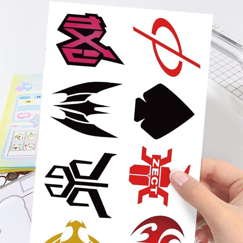 60 枚の仮面ライダーロゴステッカークリエイティブデカール防 - Laptop Original Accessories のレビューと価格