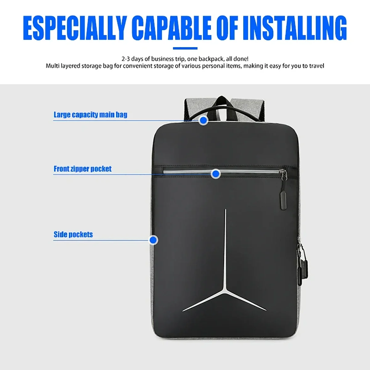 ファッション盗難防止USB防水ハードEVAラップトップバック - Laptop Bag Waterproof のレビューと価格